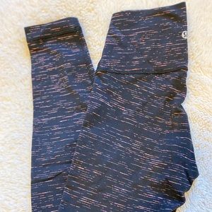 LULULEMON 7/8 BLACK SPACEDYE